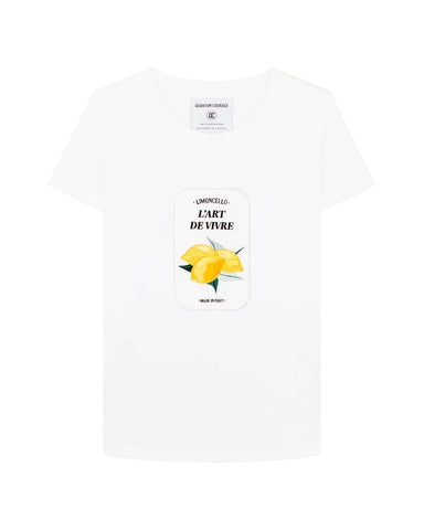 T-shirt Quantum Courage LIMONCELLO white 001