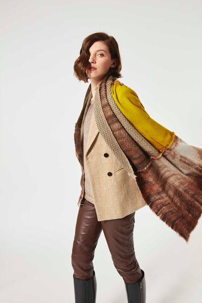 Echarpe 19 andrea's 47 8617 Upcycle Rust