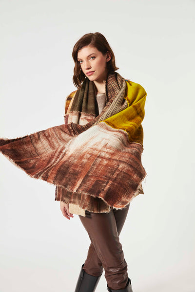 Echarpe 19 andrea's 47 8617 Upcycle Rust