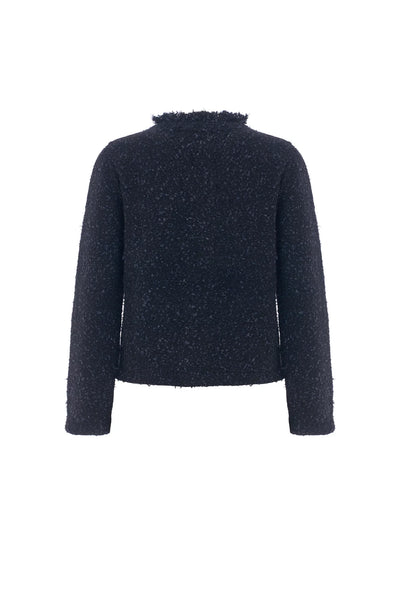 Veste Bruno Manetti N2G120 V000 noir mouchetée bleu