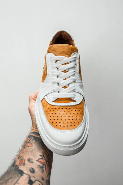 Sneakers Caulaincourt Kerguelen blanc/mustard