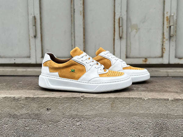 Sneakers Caulaincourt Kerguelen blanc/mustard