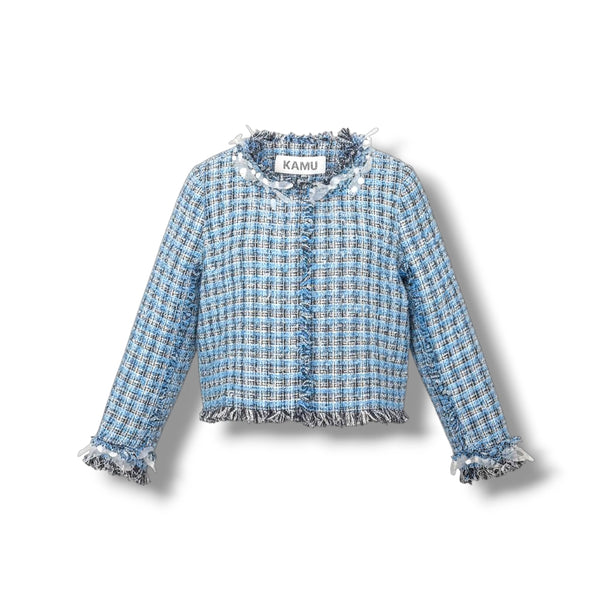 Veste KAMU CWJK24S03 Tweed Blue