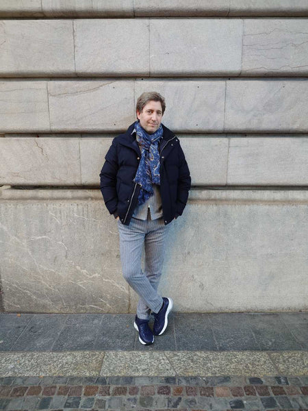 Doudoune Cortigiani 3A8623 300E Bleu marine