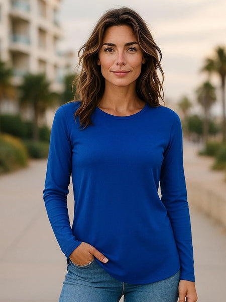 Pull Bruno Manetti N2C150 bleu roi