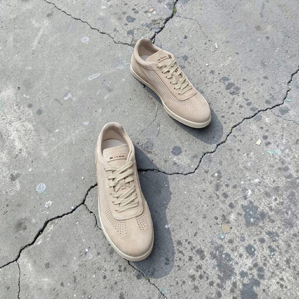 Sneakers Kiton veau velours perforées 06 Rope