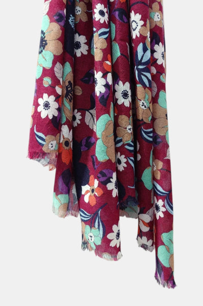 Echarpe 19 andrea's 47 Millefiori 8514 Burgundy