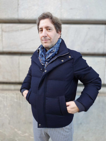 Doudoune Cortigiani 3A8623 300E Bleu marine