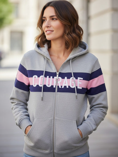 Jaquette Quantum Courage Courage Panels Grey mélange