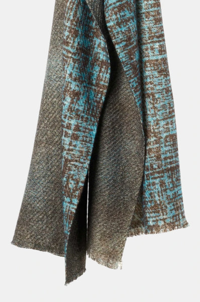 Echarpe 19 andrea's 47 Rufus Brushed Double Face 8972 Teal