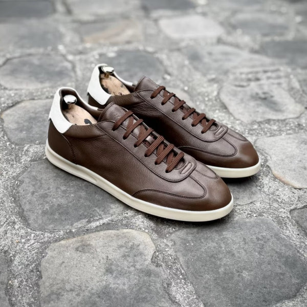 Sneakers Caulaincourt Mirazur Hazelnut grainé