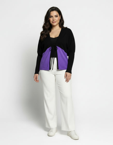 Jaquette chauve-souris Féraud 81111 073 Purple/noir