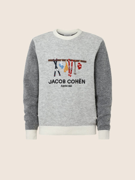 Pullover Jacob Cohën JUR_SG012 001 X0017 FL col A622 gris