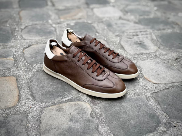 Sneakers Caulaincourt Mirazur Hazelnut grainé