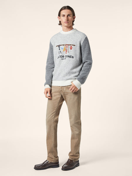 Pullover Jacob Cohën JUR_SG012 001 X0017 FL col A622 gris