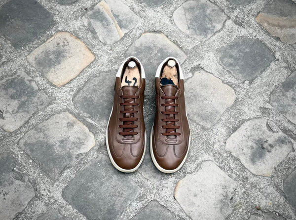 Sneakers Caulaincourt Mirazur Hazelnut grainé