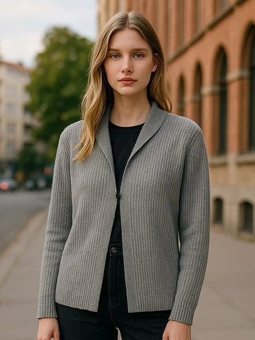 Gilet Bruno Manetti N2C133 gris moyen