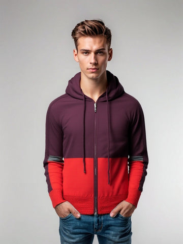 Jaquette Cortigiani 319108 600 Rouge et prune