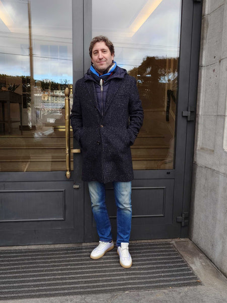 Manteau Kired Jaya W8160 bleu grisé