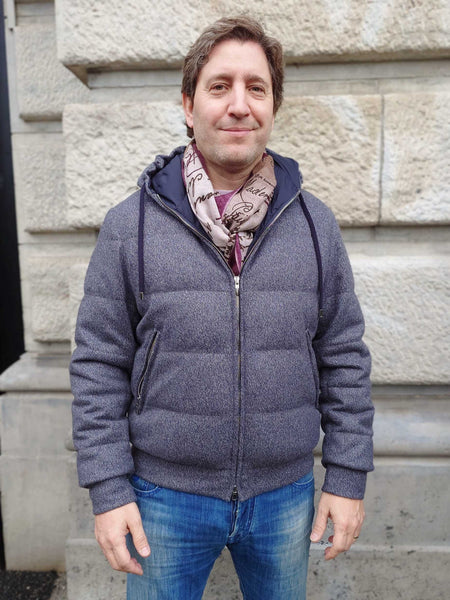 Doudoune Cortigiani 1A8606 300 Bleu grise