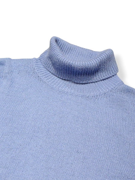 Pull col roulé Bruno Manetti N2C101 Bleu clair
