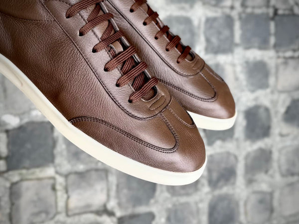 Sneakers Caulaincourt Mirazur Hazelnut grainé