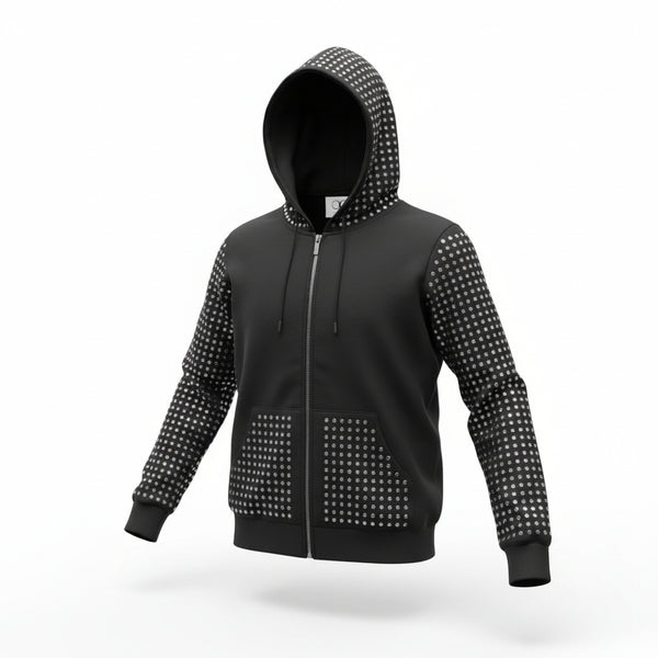 Jaquette Quantum Courage QC Rhinestones Noir