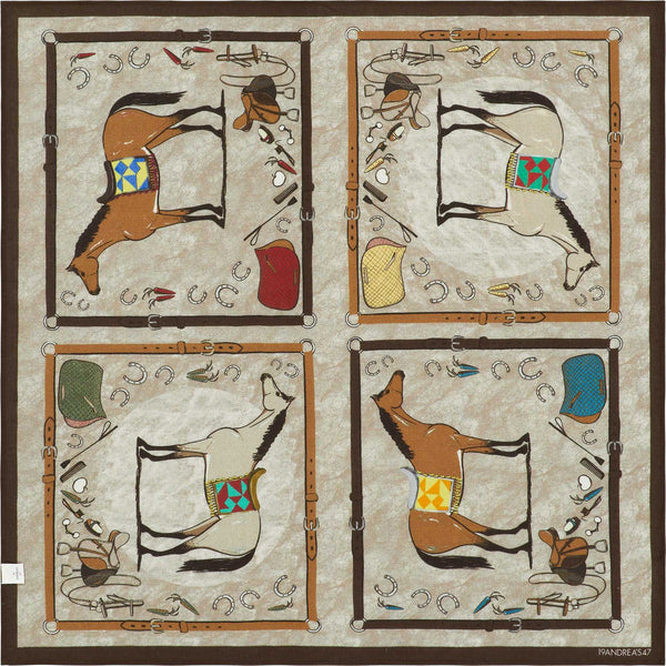 Echarpe 19 andrea's 47 Georgia Horse 8978 Cacao