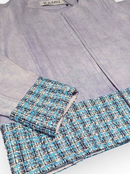 Jacket KAMU CWJK24S01 Blue & Turquese