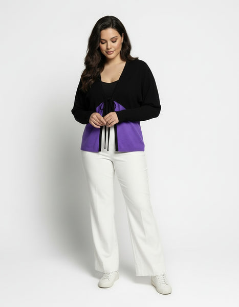 Jaquette chauve-souris Féraud 81111 073 Purple/noir