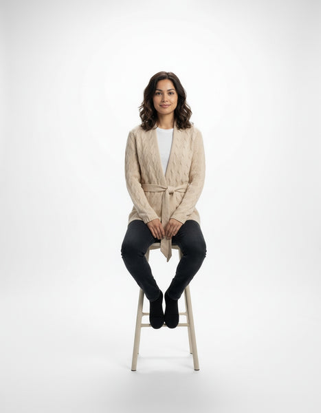 Jaquette maille Nice Connexion sable