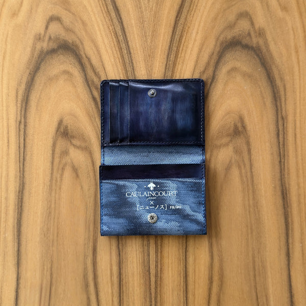 Porte-cartes Caulaincourt NUNOUS denim patiné