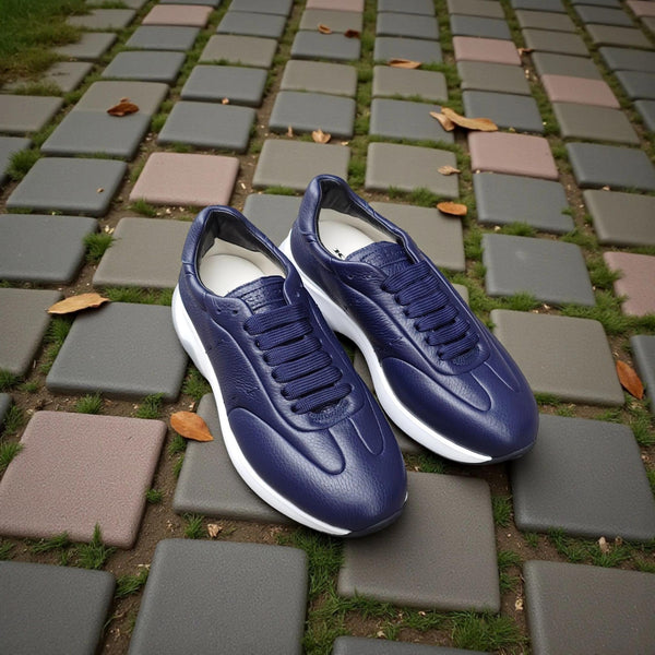 Sneakers Kiton A374 Deerskin Blue