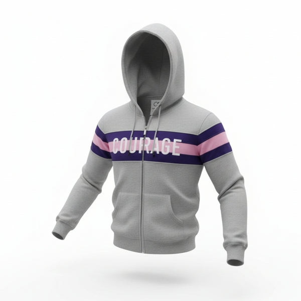 Jaquette Quantum Courage Courage Panels Grey mélange