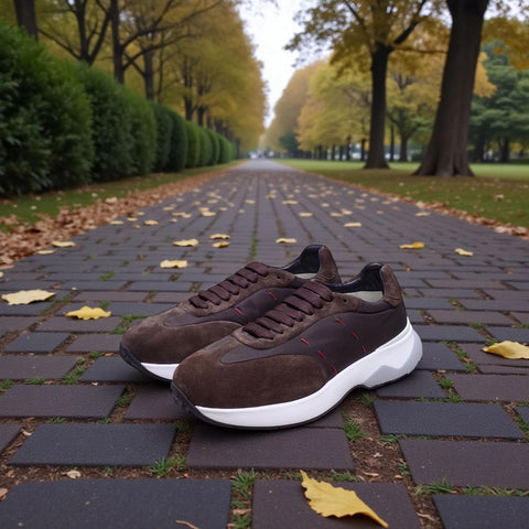 Sneakers Kiton A374 Calfskin Brown