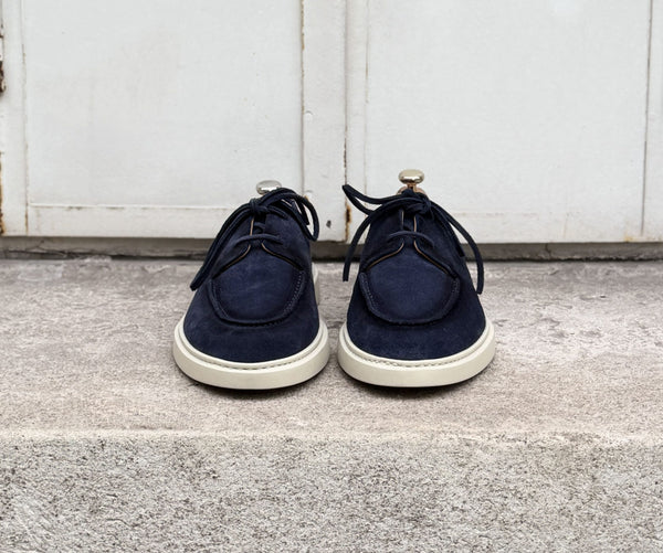 Derby-Sneaker Caulaincourt Bonelli Marine patiniert