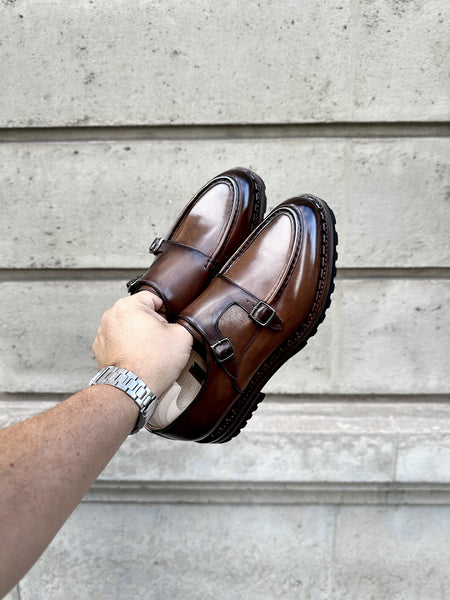 Souliers Caulaincourt Jacques «Wallaby» Monk Brune