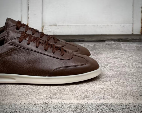 Sneakers Caulaincourt Mirazur Hazelnut grainé