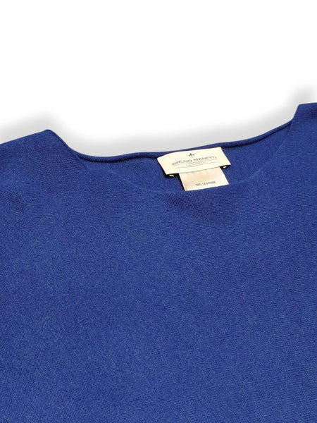 Pull Bruno Manetti N2C150 bleu roi