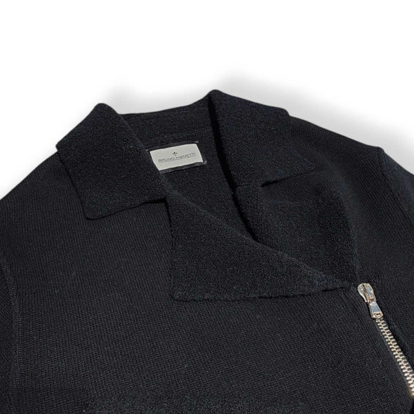 Veste en maille Bruno Manetti L2L150 000 noire
