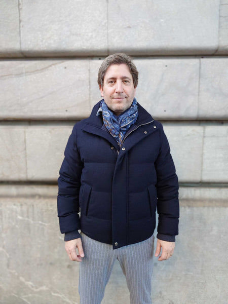 Doudoune Cortigiani 3A8623 300E Bleu marine