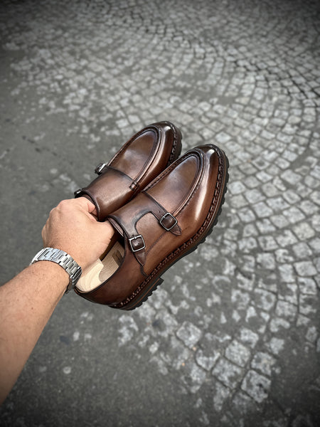 Souliers Caulaincourt Jacques «Wallaby» Monk Brune