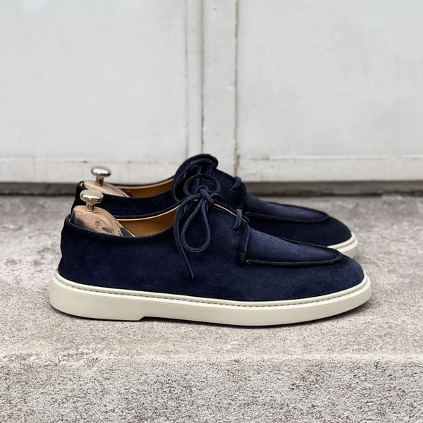 Derby-Sneaker Caulaincourt Bonelli Marine patiniert