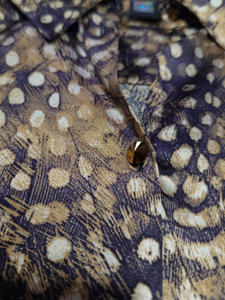 Chemise Class Roberto cavalli 401 V10  Noir doré