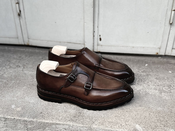Souliers Caulaincourt Jacques «Wallaby» Monk Brune