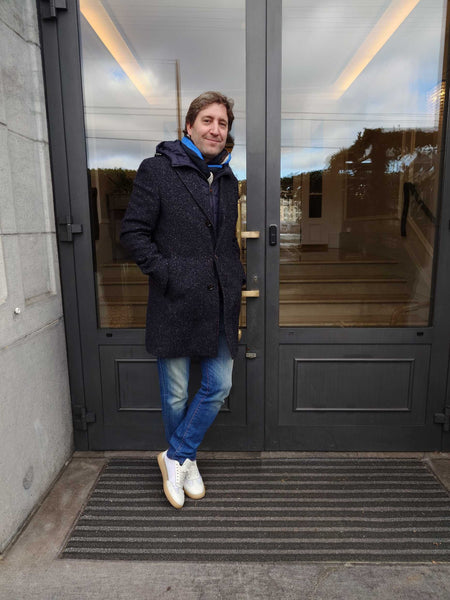 Manteau Kired Jaya W8160 bleu grisé