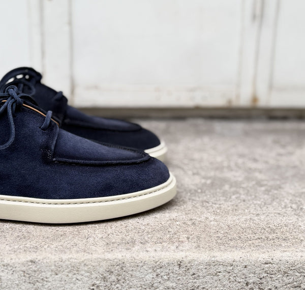Derby-Sneaker Caulaincourt Bonelli Marine patiniert
