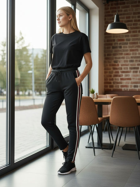 Jogging Quantum Courage Stripes Black