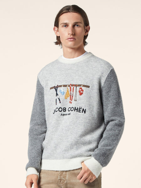 Pullover Jacob Cohën JUR_SG012 001 X0017 FL col A622 gris