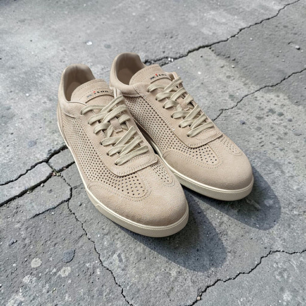 Sneakers Kiton veau velours perforées 06 Rope
